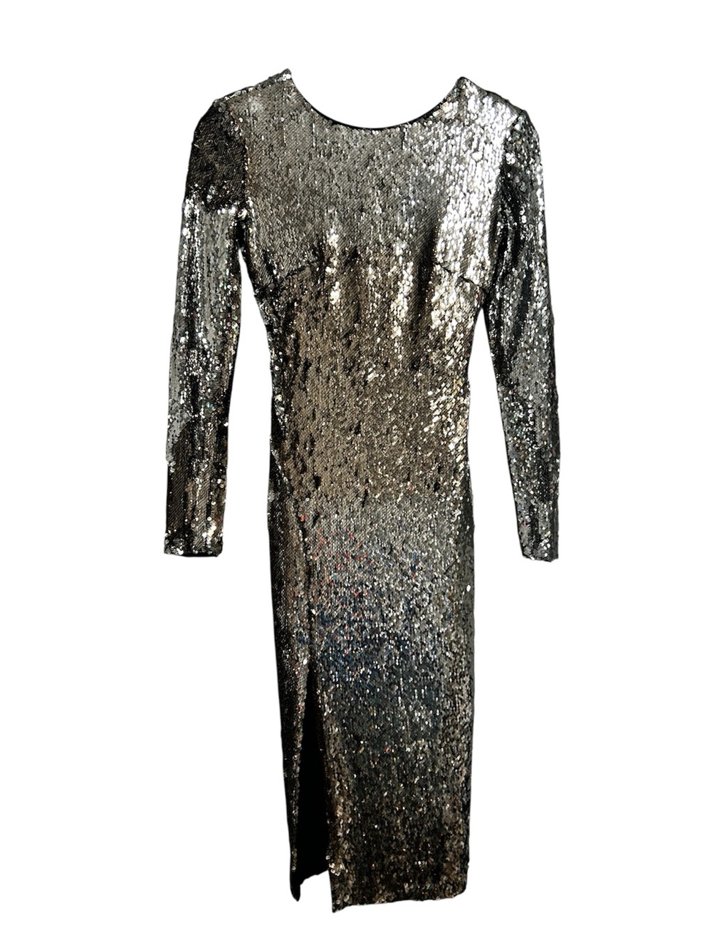 Dress the Population Natalie Sequin Long Sleeve Dress